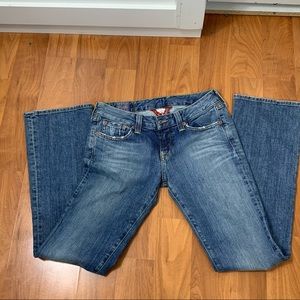 Lucky Boot cut distressed jeans